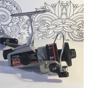 Vintage Ryobi SX1m The Silver Cloud Spin Cast Fishing Reel Grey Graphite==as is